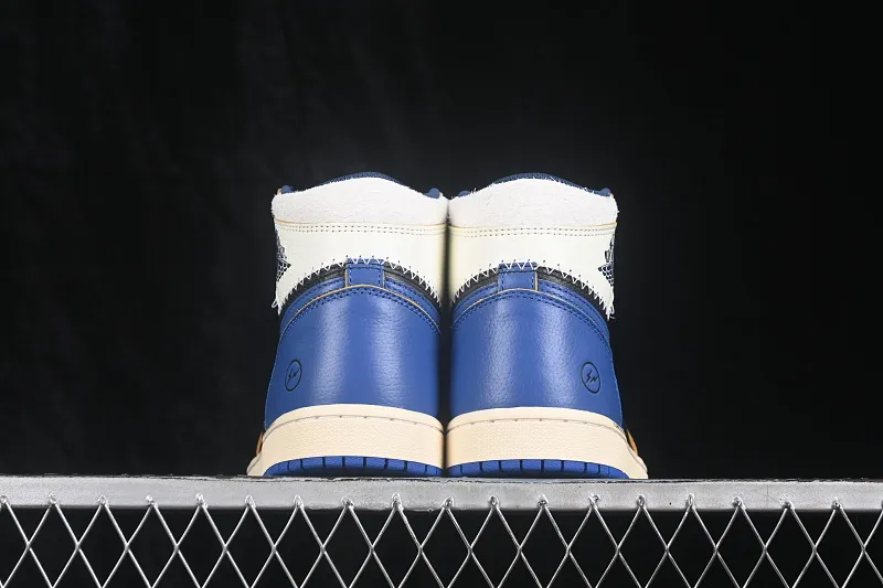 All categories Air Jordan Jordan series basketball shoes Air Jordan 1 High OG version Fragment x Union x Air Jordan 1 Retro AJ1 Joe 1 new deconstructed royal blue high-top basketball shoes IO7847-001